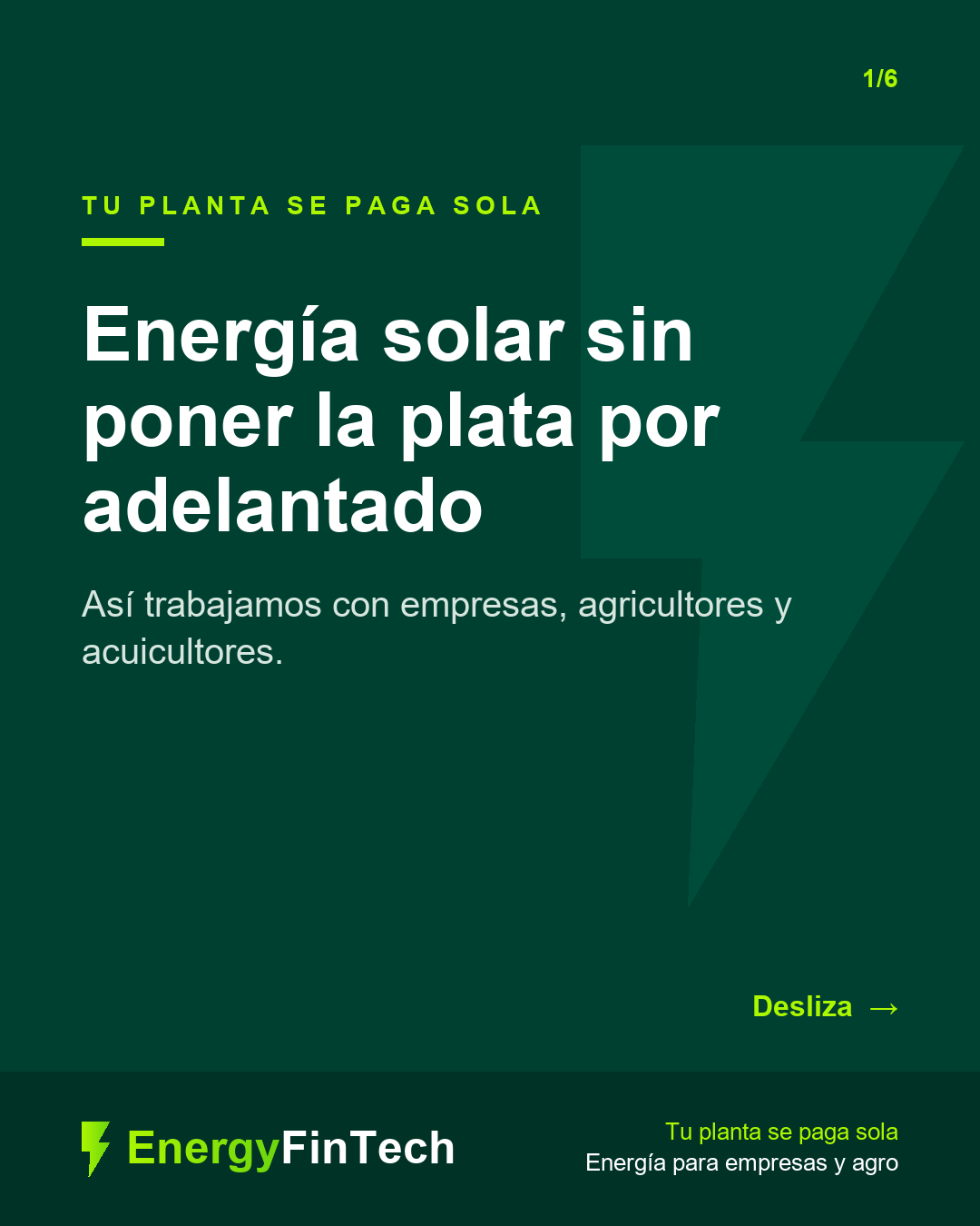 El problema del solar en las empresas casi nunca es técnico. Es de caja.